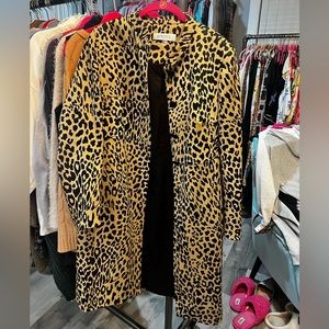 Leopard suit jacket, topper size L Kasper